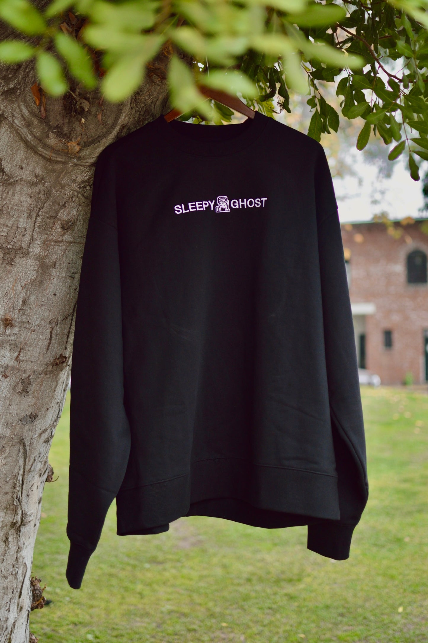Sleepy Heavy Embroidered Crewneck Sweater