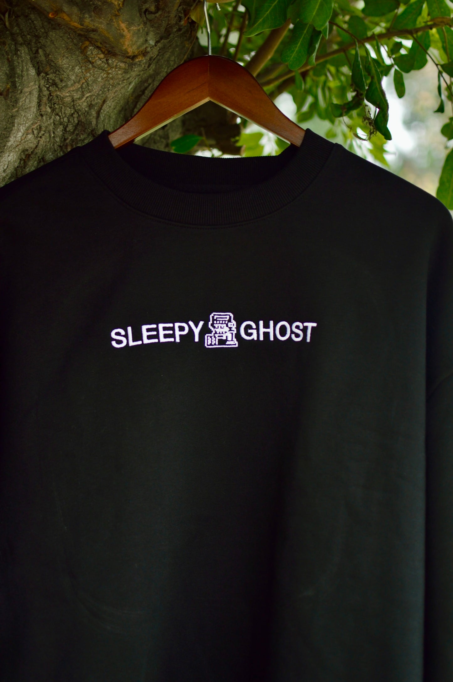 Sleepy Heavy Embroidered Crewneck Sweater