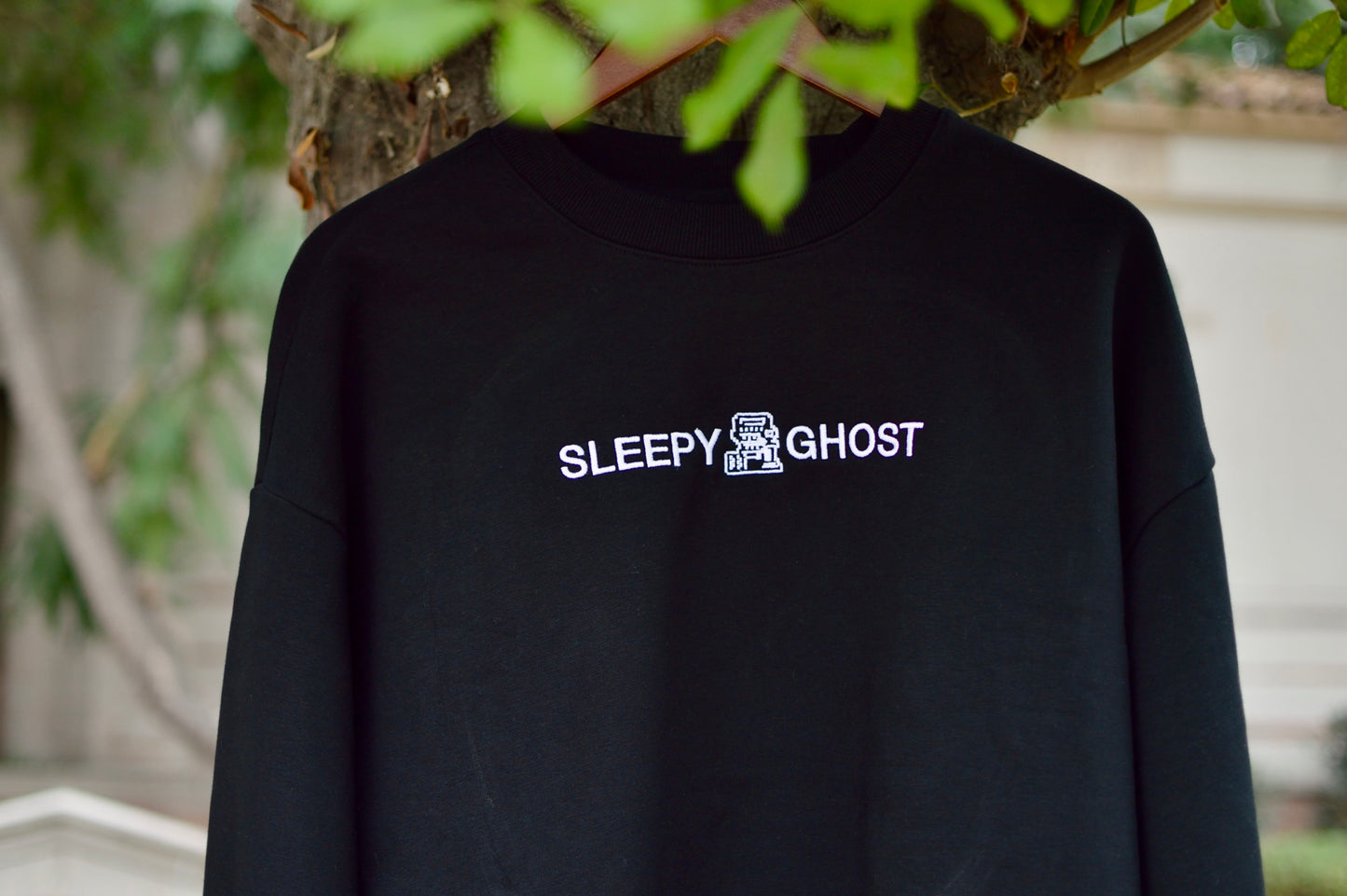 Sleepy Heavy Embroidered Crewneck Sweater